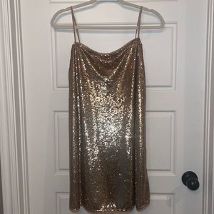 Free People Intimately Gold Sequin Dress